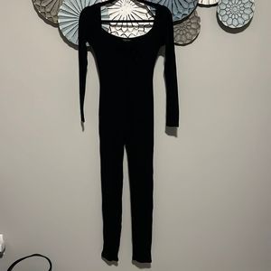 Black long sleeve full body jumpsuit– M